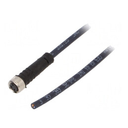 Cablu de conectare M8 3 PIN drept 3m 60VAC 4A | Electronic-mag.ro | Componente Electronice
