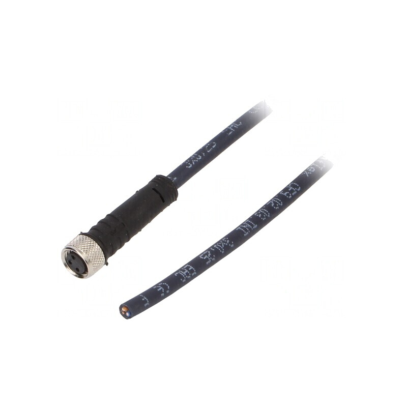 Cablu de conectare M8 3 PIN drept 3m 60VAC 4A | Electronic-mag.ro | Componente Electronice
