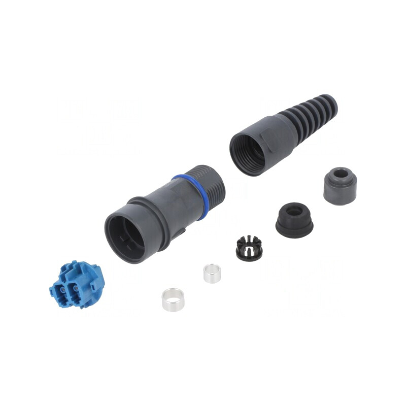Conector fibră optică duplex monomod tip baionetă | Electronic-mag.ro | Componente Electronice