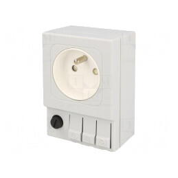 Soclu E 250VAC 6.3A IP20 pentru şină DIN | Electronic-mag.ro | Componente Electronice