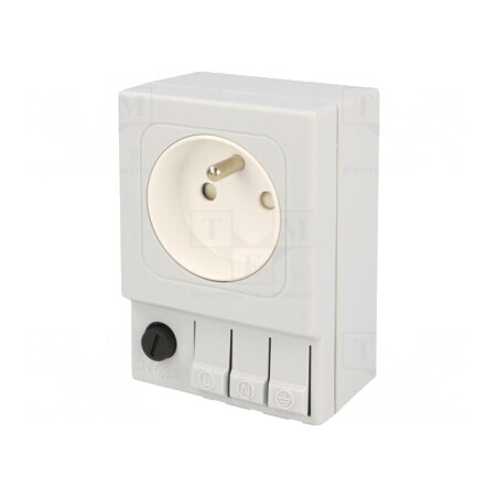 Soclu E 250VAC 6.3A IP20 pentru şină DIN | Electronic-mag.ro | Componente Electronice