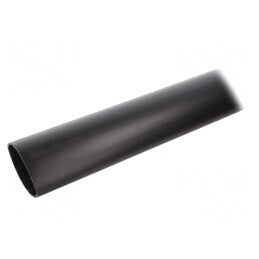 Manșon termocontractabil 40mm cu adeziv negru 1m | Electronic-mag.ro | Componente Electronice