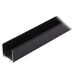 Profil Aluminiu Negru pentru Module LED 2m VARIO30-08 | Electronic-mag.ro | Componente Electronice