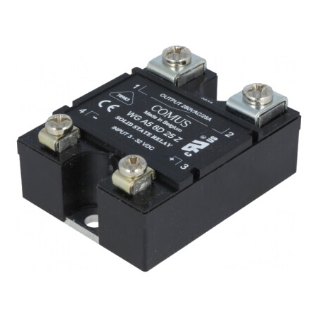 Releu Semiconductor 25A 1-Fazat 3-32VDC 24-280VAC | Electronic-mag.ro | Componente Electronice