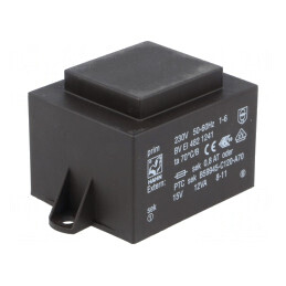 Transformator Încaspsulat 12VA 230VAC 15V 800mA PCB | Electronic-mag.ro | Componente Electronice