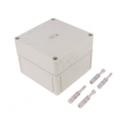 Carcasă Universală Polistiren 130x130x99mm | Electronic-mag.ro | Componente Electronice