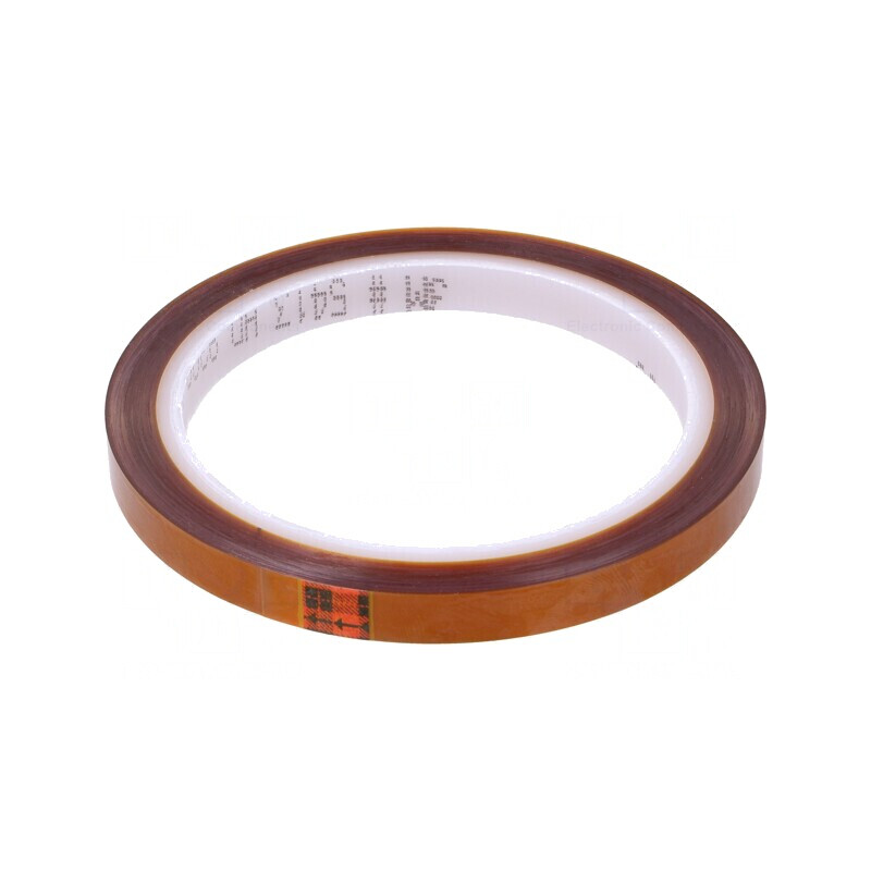 Bandă termorezistentă 0,07mm 62% ambră -73÷260°C | Electronic-mag.ro | Componente Electronice