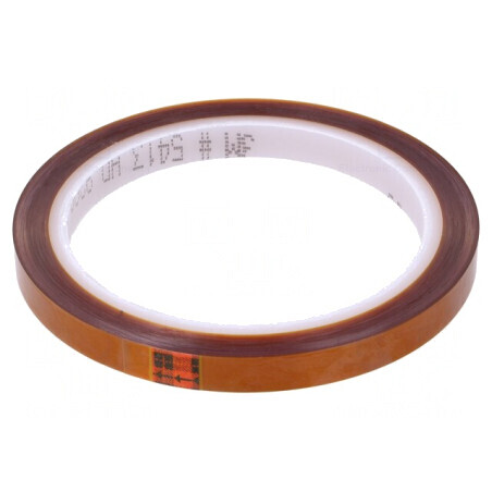 Bandă termorezistentă 0,07mm 62% ambră -73÷260°C | Electronic-mag.ro | Componente Electronice