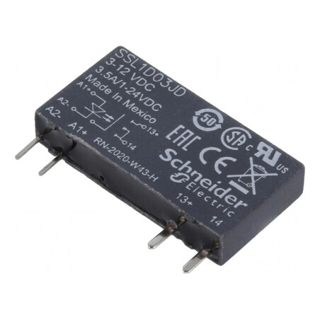Releu Semiconductor 1-Fazat 3-12VDC 24VDC Soclu SSL1D03JD | Electronic-mag.ro | Componente Electronice