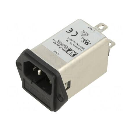 Conector Alimentare AC 3A 250VAC IEC 60320 | Electronic-mag.ro | Componente Electronice