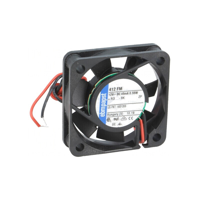 Ventilator axial 12V DC 40x40x10mm 6m3/h 17dBA | Electronic-mag.ro | Componente Electronice