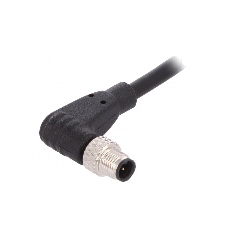 Conector M5 Mufă 3-PIN în Unghi IP67 60V | Electronic-mag.ro | Componente Electronice