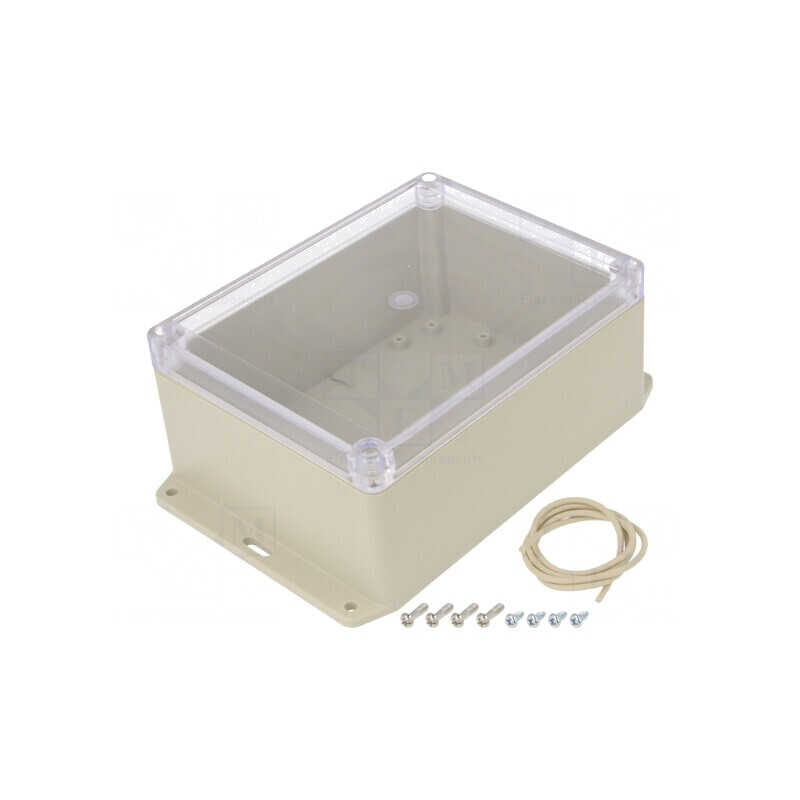 Carcasă universală 125x165x75mm cu lame de fixare | Electronic-mag.ro | Componente Electronice