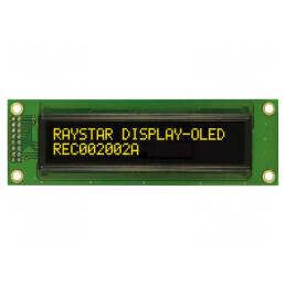 Display OLED Alfanumeric 20x2 Galben 116x37x9.8mm | Electronic-mag.ro | Componente Electronice