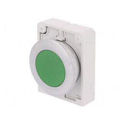 Comutator apăsare 30mm verde | Electronic-mag.ro | Componente Electronice