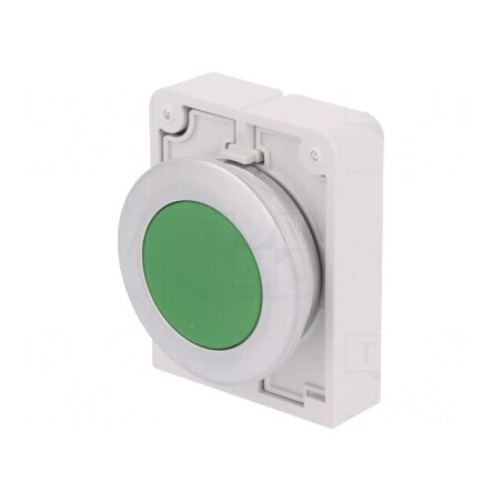 Comutator apăsare 30mm verde | Electronic-mag.ro | Componente Electronice