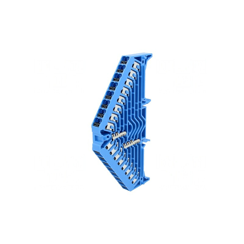 Conector de Îmbinare Șine 1.5mm2 32 Borne Albastru 17.5A | Electronic-mag.ro | Componente Electronice