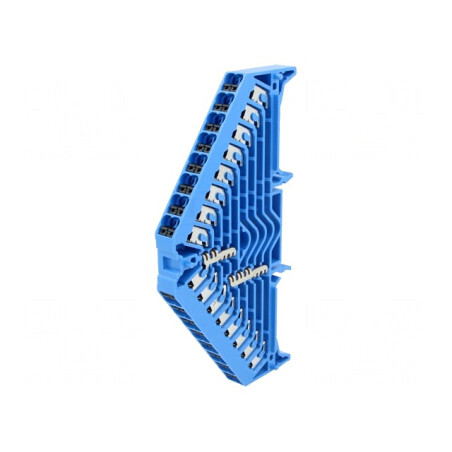 Conector de Îmbinare Șine 1.5mm2 32 Borne Albastru 17.5A | Electronic-mag.ro | Componente Electronice