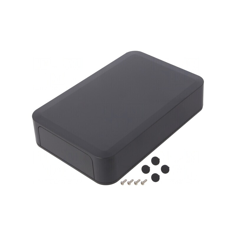 Carcasă ABS Gri Închis cu Panou 125x190x35mm | Electronic-mag.ro | Componente Electronice