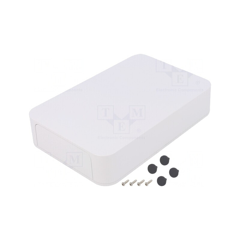 Carcasă ABS Albă cu Panou PF IP40 125x190x35mm | Electronic-mag.ro | Componente Electronice