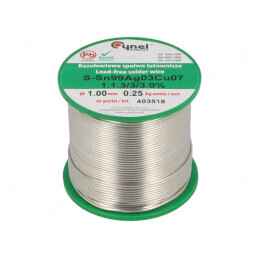 Sârmă de Lipit Fără Plumb 1mm 250g | Electronic-mag.ro | Componente Electronice