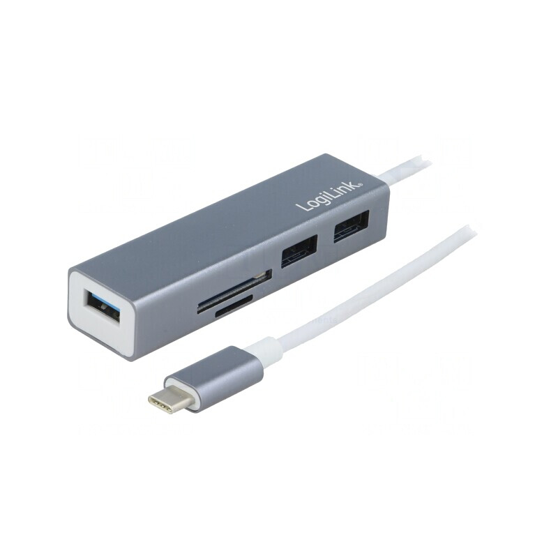 Hub USB microSD/SD cu USB-C și USB-A, USB 3.1 5Gbps | Electronic-mag.ro | Componente Electronice
