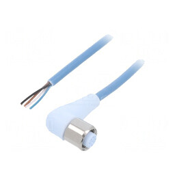 Cablu Conectare M12 4 PIN 5m Unghi 250V | Electronic-mag.ro | Componente Electronice