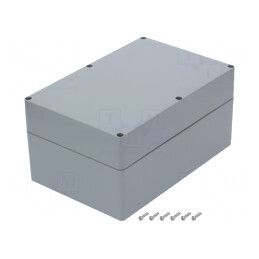 Carcasă universală ABS gri închis 160x240x120mm | Electronic-mag.ro | Componente Electronice