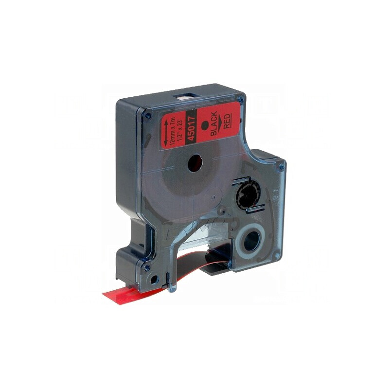 Bandă Etichetare 12mm x 7m Roșie Text Negru | Electronic-mag.ro | Componente Electronice