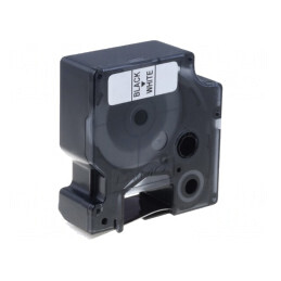Bandă Albă 12mm 5,5m cu Scris Negru | Electronic-mag.ro | Componente Electronice