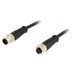 Cablu senzori automatizări M12-M12 2m | Electronic-mag.ro | Componente Electronice
