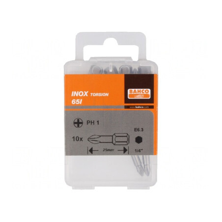 Capăt șurubelniță Phillips PH1 25mm set 10 bucăți | Electronic-mag.ro | Componente Electronice