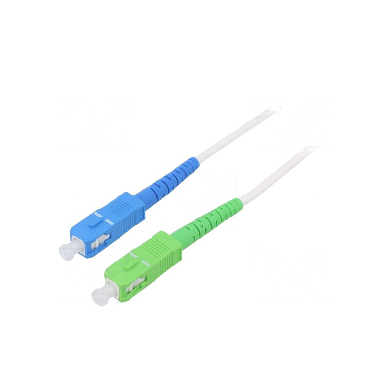 Patch cord fibră optic OS2 SC/APC-SC/UPC 5m alb | Electronic-mag.ro | Componente Electronice Patch cord fibră optic OS2 SC/APC-SC/UPC 5m alb | Electronic-mag.ro | Componente Electronice