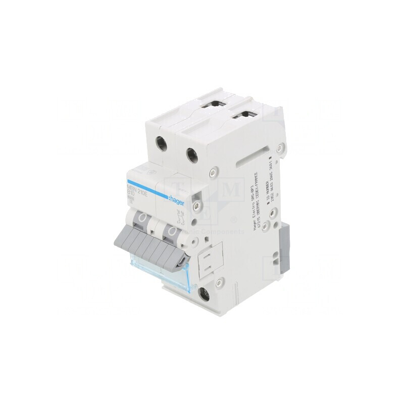 Întrerupător Supracurent 10A 230/400VAC 2P 6kA | Electronic-mag.ro | Componente Electronice