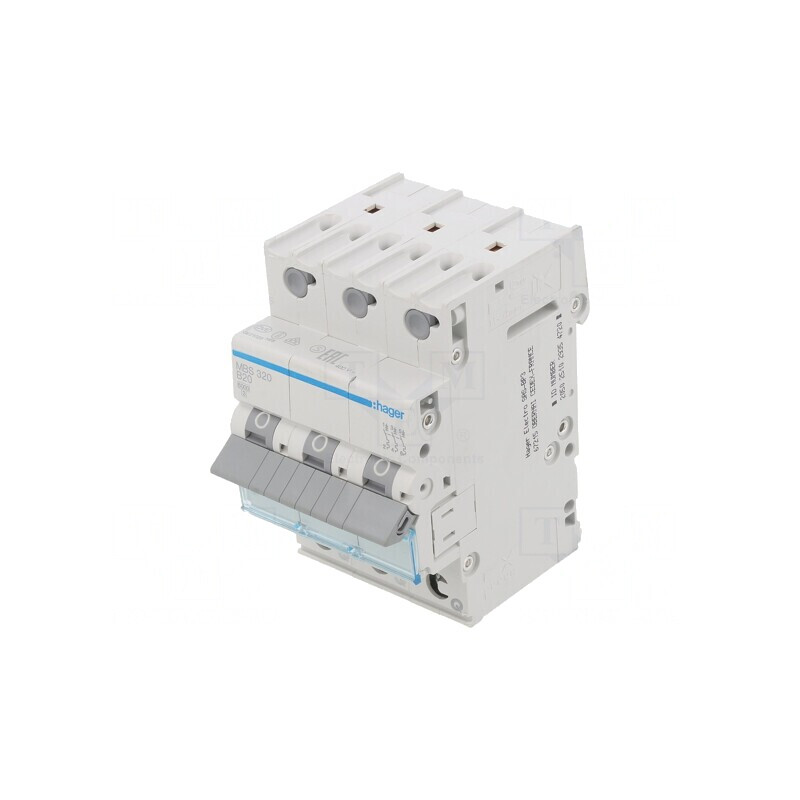 Întrerupător de supracurent 20A 3 poli 6kA 230/400V | Electronic-mag.ro | Componente Electronice