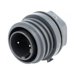 Conector Circular Soclu Tată 2 PIN Contacte Alamă | Electronic-mag.ro | Componente Electronice