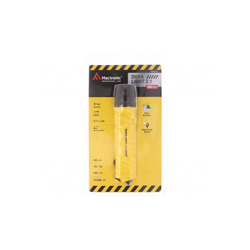 Lanternă LED 800lm Galben-Negru | Electronic-mag.ro | Componente Electronice