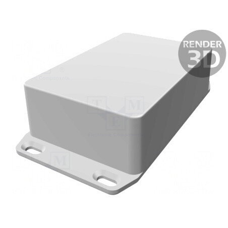 Carcasă Universală cu Lame de Fixare 77x112x42mm Neagră | Electronic-mag.ro | Componente Electronice