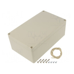 Carcasă Universală Ritec ABS Bej IP65 120x200x75mm | Electronic-mag.ro | Componente Electronice