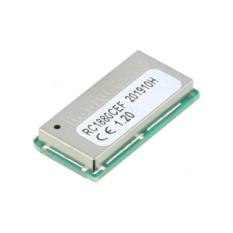 Modul RF SPI/UART SMD 1,8-3,8V 14dBm 5kbps RIIoT RC1880CEF-SPR | Electronic-mag.ro | Componente Electronice