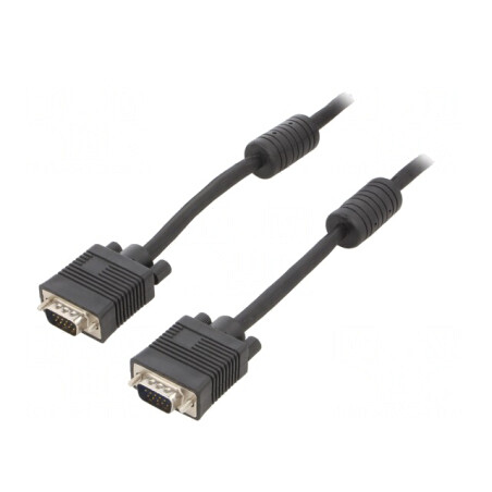 Cablu VGA 15m Negru 15-Pin D-Sub HD | Electronic-mag.ro | Componente Electronice