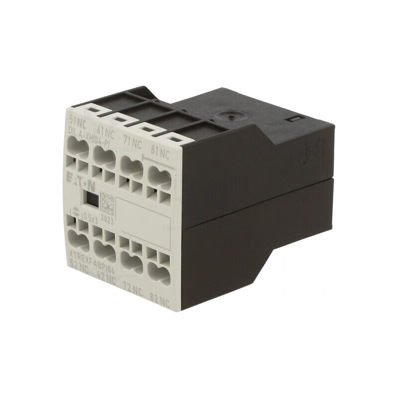 Contacte auxiliare Term: cleme push-in frontală Pini: NC x4, DILA-XHI04-PI | Electronic-mag.ro | Componente Electronice