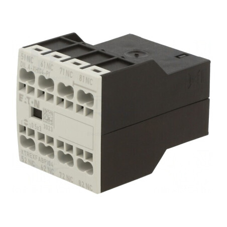 Contacte auxiliare Term: cleme push-in frontală Pini: NC x4, DILA-XHI04-PI | Electronic-mag.ro | Componente Electronice
