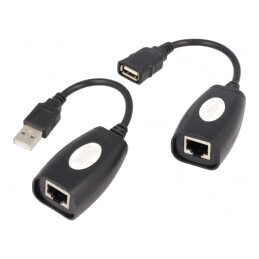 Extender USB | RJ45 soclu,USB A soclu | 60m | DA-70139-2