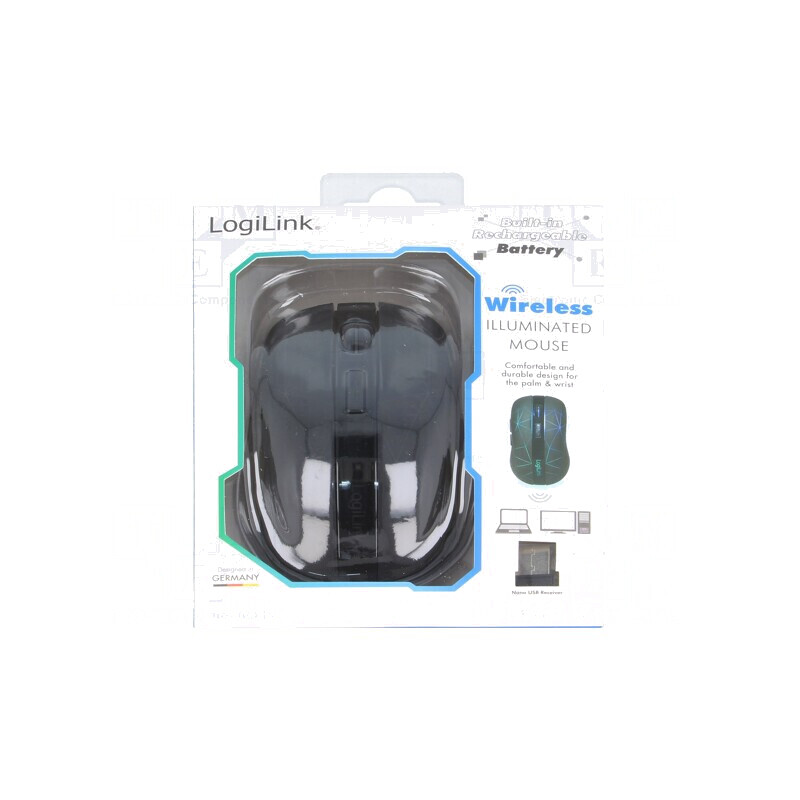 Mouse optic negru USB fără fir 10m 6 butoane | Electronic-mag.ro | Componente Electronice