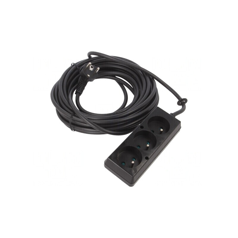 Prelungitor Alimentare 10m 16A Negru 3 Prize PVC | Electronic-mag.ro | Componente Electronice Prelungitor Alimentare 10m 16A Negru 3 Prize PVC | Electronic-mag.ro | Componente Electronice