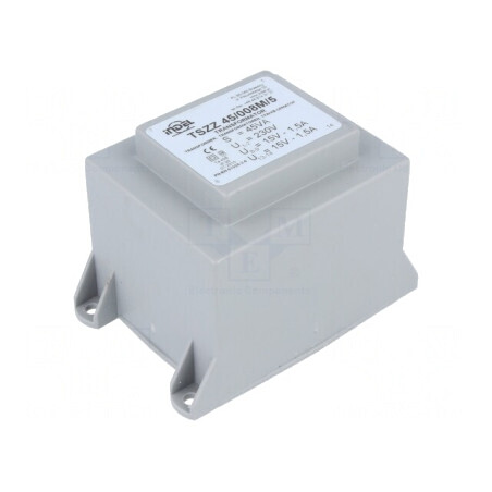 Transformator încapsulat 45VA 230VAC 15V 1,5A PCB | Electronic-mag.ro | Componente Electronice