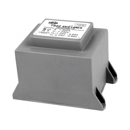 Transformator încapsulat 45VA 230V 24V 930mA PCB | Electronic-mag.ro | Componente Electronice