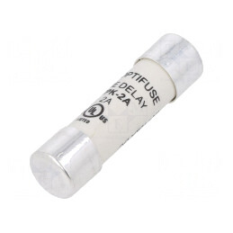 Siguranță întârziată 2A 500VAC 10,3x38mm | Electronic-mag.ro | Componente Electronice