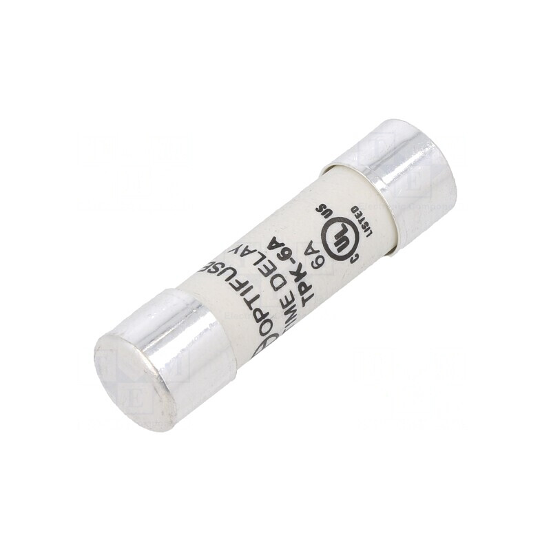 Siguranță Întârziere 6A 500VAC 10,3x38mm TPK-6A | Electronic-mag.ro | Componente Electronice
